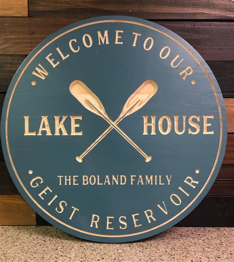 metal lake house sign|outdoor lake house signs personalized.